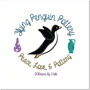 Flying Penguin Pottery Posters and Art